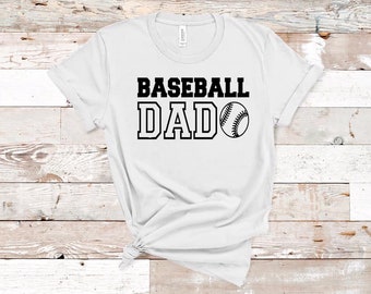 Baseball Dad Unisex Adult Bella Canvas Tee