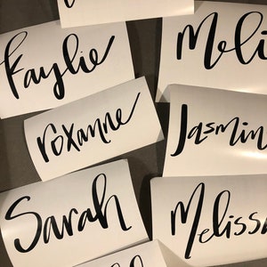 Custom Name Decals / Stickers - Etsy