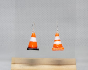 Traffic Cone Earrings