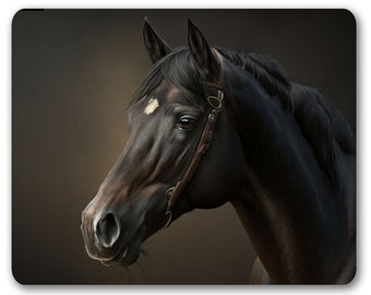 Personalized Mouse Pad, (standard) Polyester Fabric or Brushed Fabric Mousepad With Rubber On Bottom - Four Horse Designs