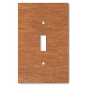 Tasteful, Decorative Wood Light Switch and Electrical Outlet Covers -Meduim Wood