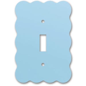 Tasteful, Decorative, Glossy Acrylic Light Switch and Electrical Outlet Covers - Wavy Design - Two Colors To Choose From