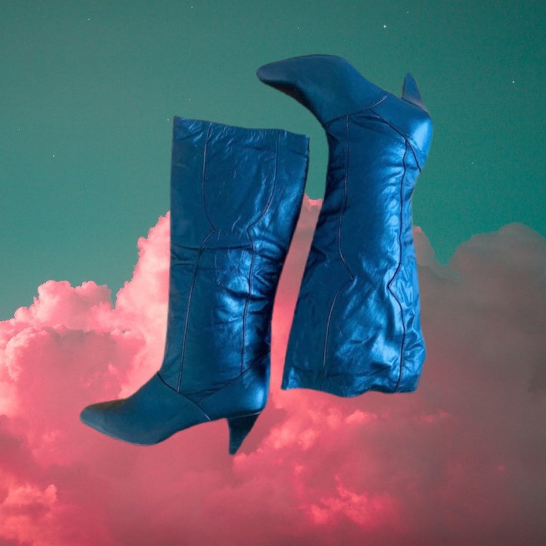 Vintage 80\u2019s Genuine Leather Tall boots