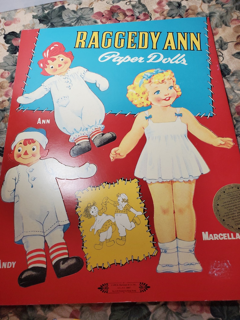 Raggedy Ann Paper Dolls. Featuring Ann Andy and Marcella Etsy