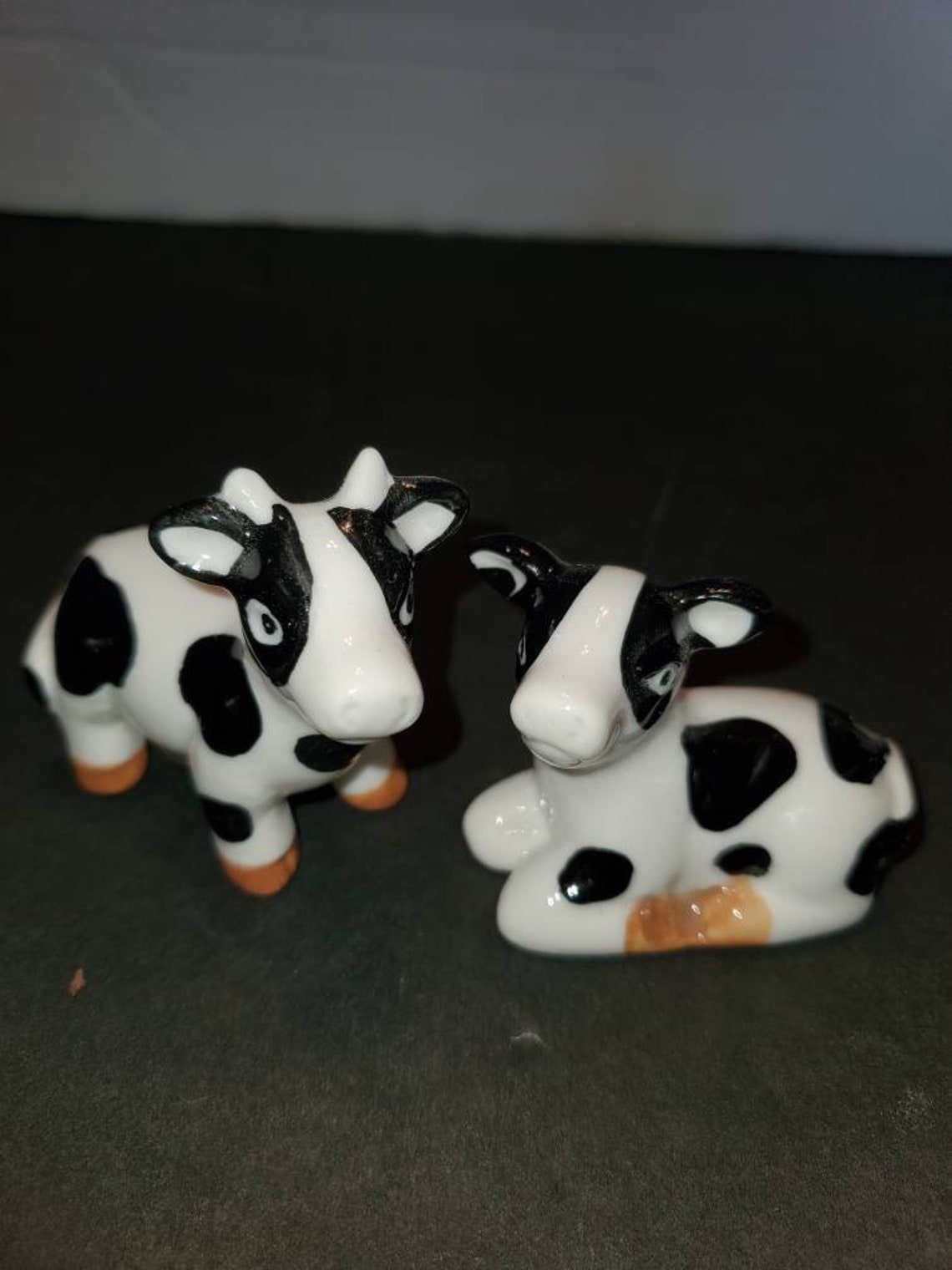 Cow Creamer Salt and Pepper Set Etsy