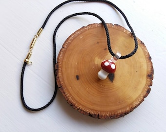 Red Mushroom Necklace