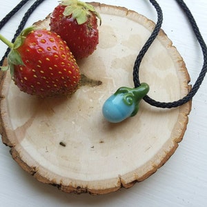 Stardew Valley Ancient Fruit Glass Necklace
