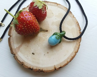 Stardew Valley Ancient Fruit Glass Necklace
