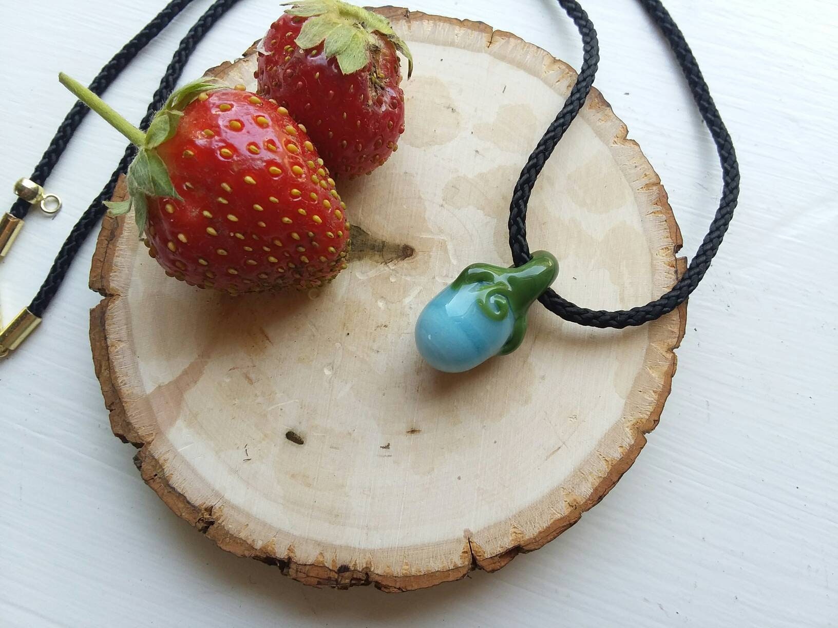 Stardew Valley Ancient Fruit Glass Necklace - Etsy.de