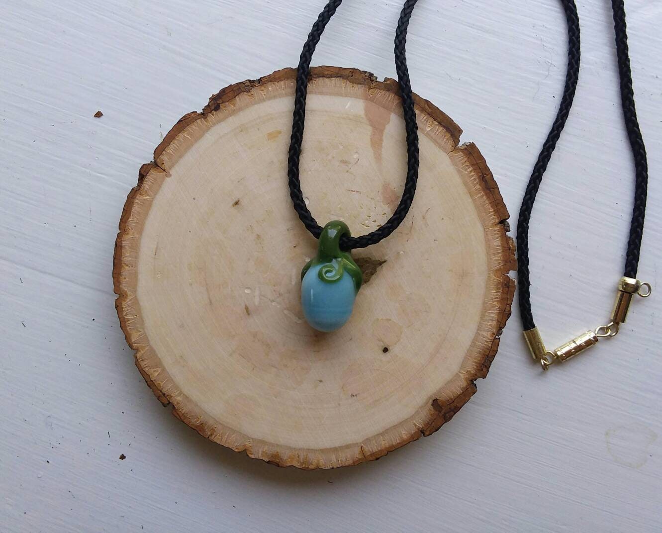 Stardew Valley Ancient Fruit Glass Necklace Etsy