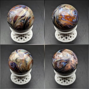 Multicolor Swirl Hider Marble (Handmade Glass Marble)