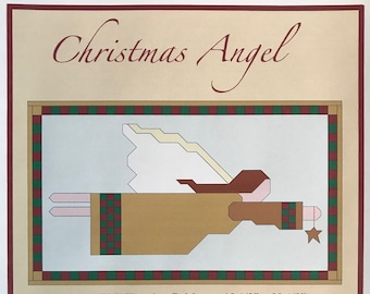 Christmas Angel, instant PDF download, pieced quilt pattern