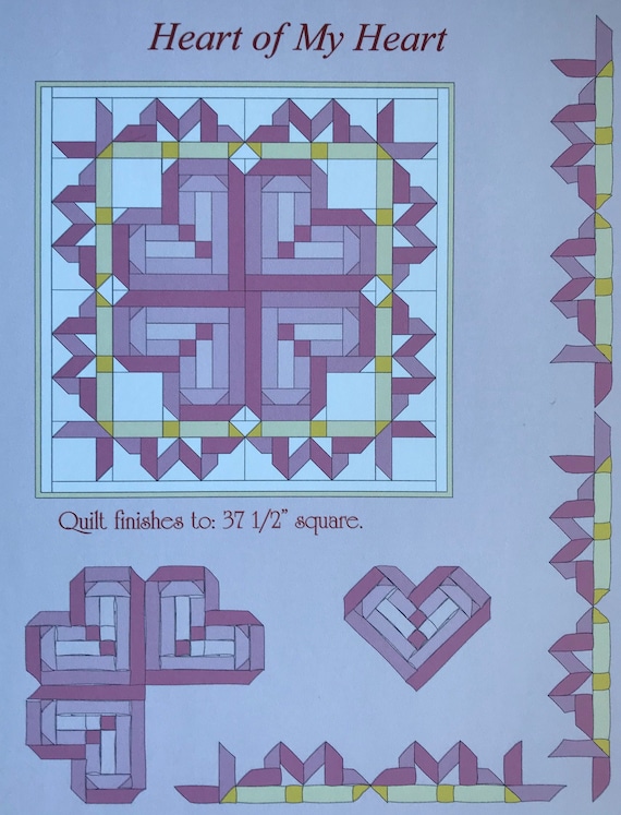 Heart Of My Heart Baby Quilt Etsy