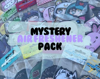 Anime Creatures Mystery Air Freshener pack 2 | 5 | 10 | 15pcs , grab bag, blind bag, car decor, Kawaii, laptops, journal Kawaii Bag