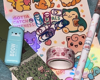 Japanese Stationary Mystery Bag | Mini, Medium, Large Surprise Items for Kawaii & Aesthetic Vibes | Gift for Teen Girls, Friends, or You
