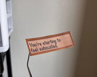 Stardew Valley, vous commencez à vous sentir épuisé Citation 2 pouces Stickers autocollants en vinyle | Ordinateur portable, bouteille d'eau, sticker décoratif, gamer