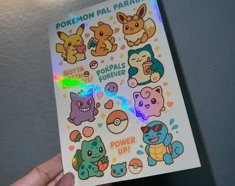 Anime Animals Sticker Sheet – Cute Pastel  Aesthetic| Planners, Scrapbooks, Laptops, Journals – Kawaii Cartoon Decals,