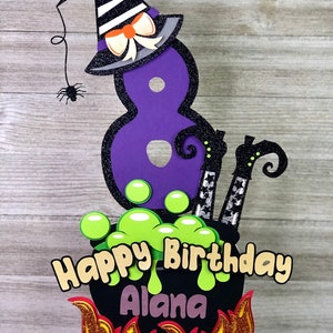 Halloween Cake Topper, Halloween Birthday Cake Topper, Halloween Birthday Decorations, Halloween Party Decor
