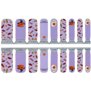 Kids Halloween Nail Wraps Made from Non-Toxic Nail Polish: Trick Or Treat