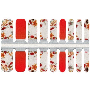 Kids Nail Wraps Made from Non-Toxic Nail Polish: Happy Fall