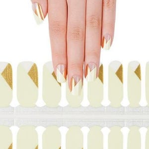 Nail Wraps Nail Decal Nail Stickers Nail Strips Nail Art Press Ons Party Bridal Shower Favor Stocking Stuffer - Crème Luxe