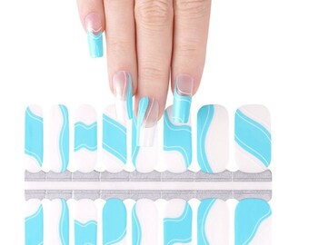Nail Wraps -Poolside Swirls
