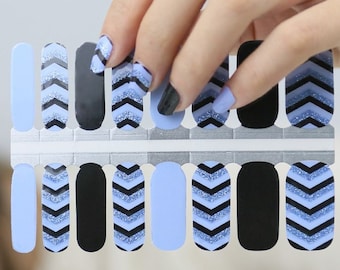 Nail Polish Wraps - Electric Chevron