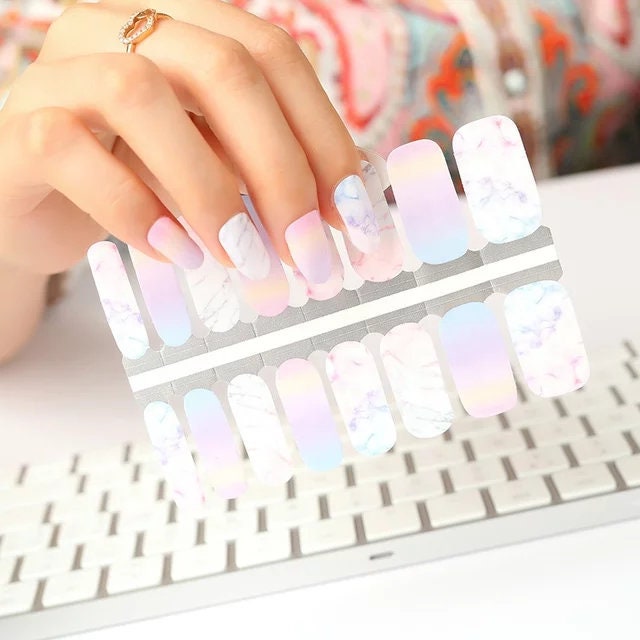 Nail Wraps, Nail Polish Wraps, Nail Strips, Nail Stickers-  Real Nail…