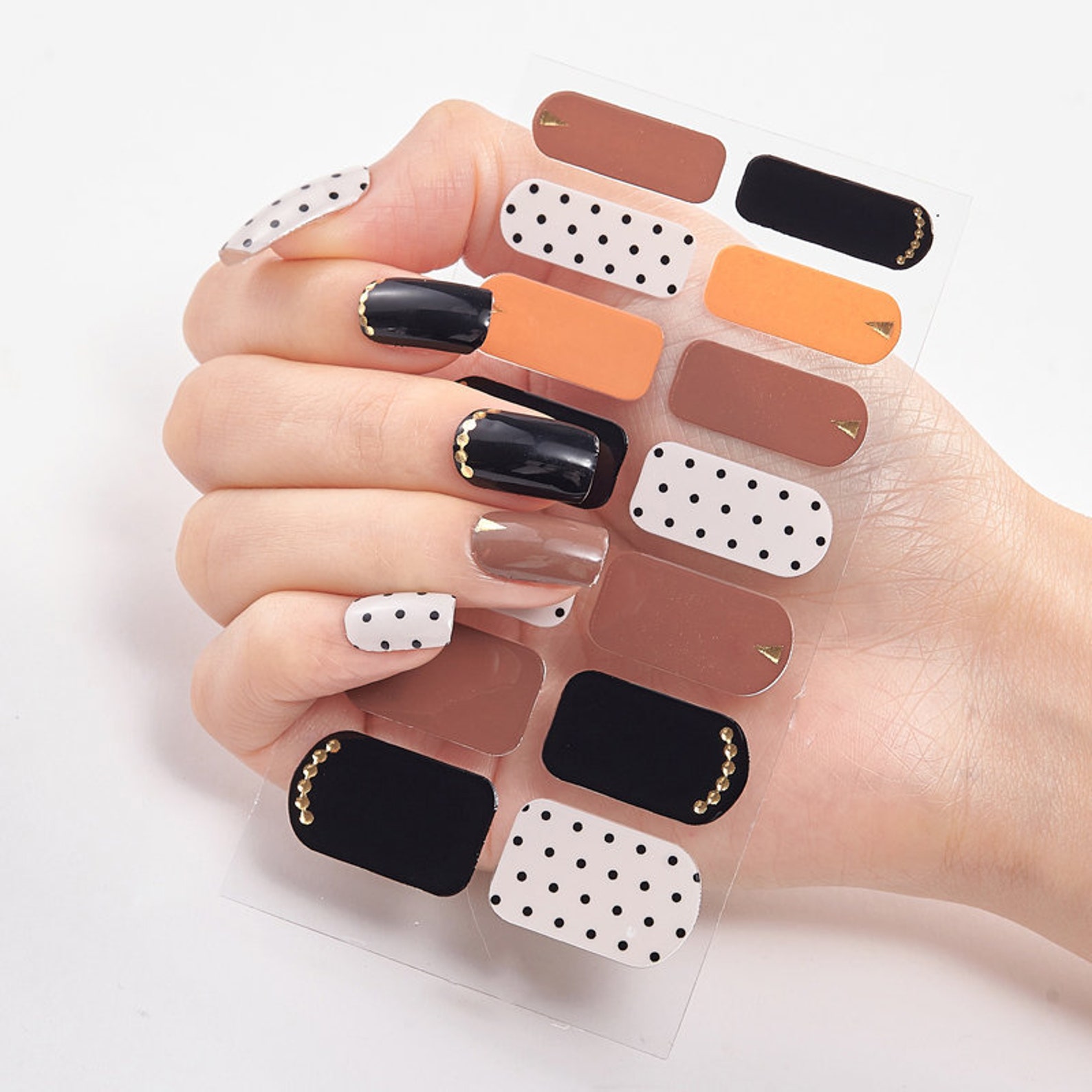 Nail Wraps Nail Decals Nail Stickers Nail strips Real Nail Etsy