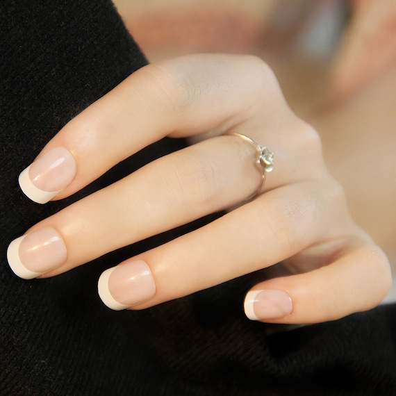 Elongated French Manicure White Tip Clear Back Nail Wraps - Etsy Elongated French Manicure White Tip Clear Back Nail Wraps - Etsy