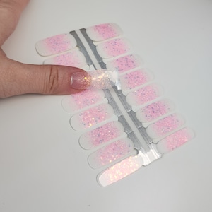 Nail Wraps Made from Nail Polish: Pink Fairy