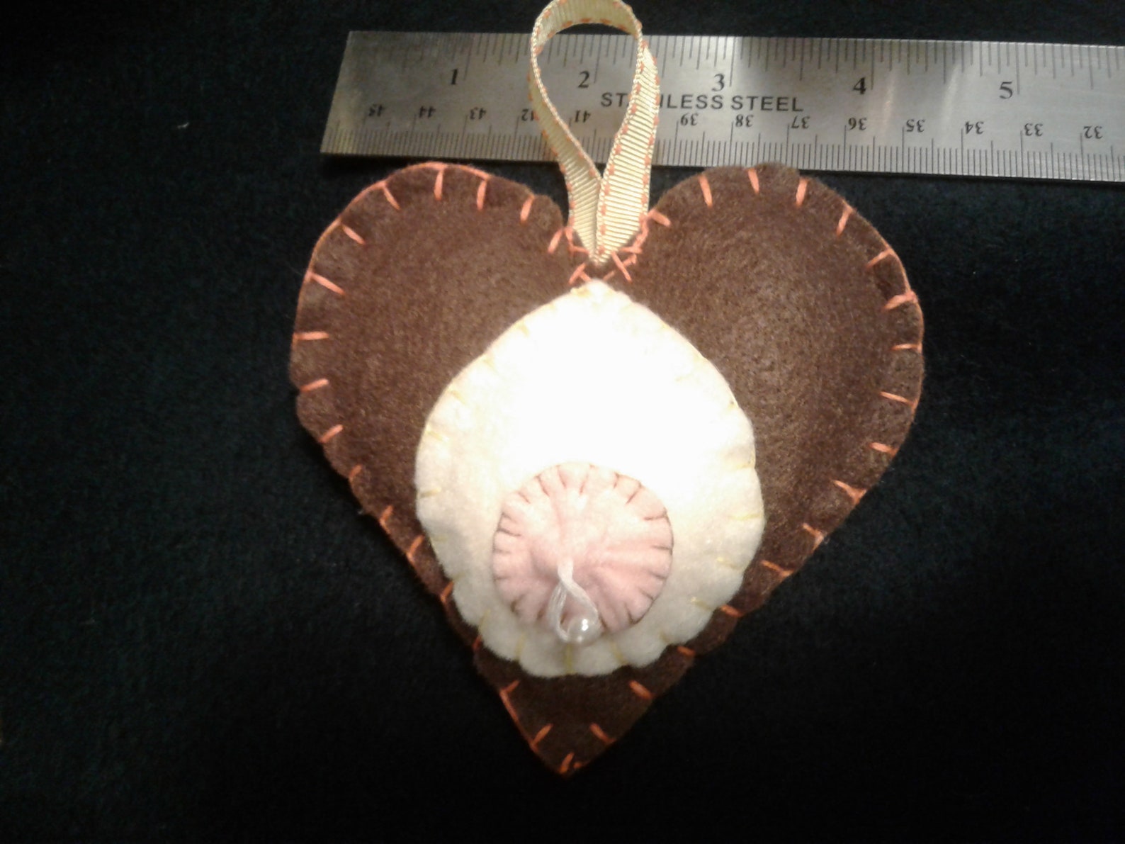 Boob heart felt Ornament boobie breastfeeding liquid gold Etsy