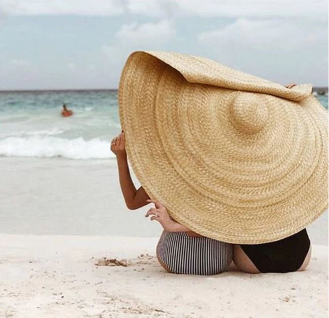 Wide Brim Oversized Beach Hats for Women Large Straw Hat Etsy