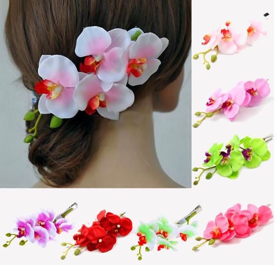 Fashion Hairpins Butterfly Orchid Hair Clip Girls Artificial - Etsy