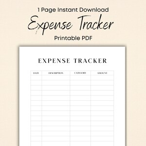 Seguimiento de gastos, planificador financiero, plantilla de presupuesto mensual, descarga instantánea
