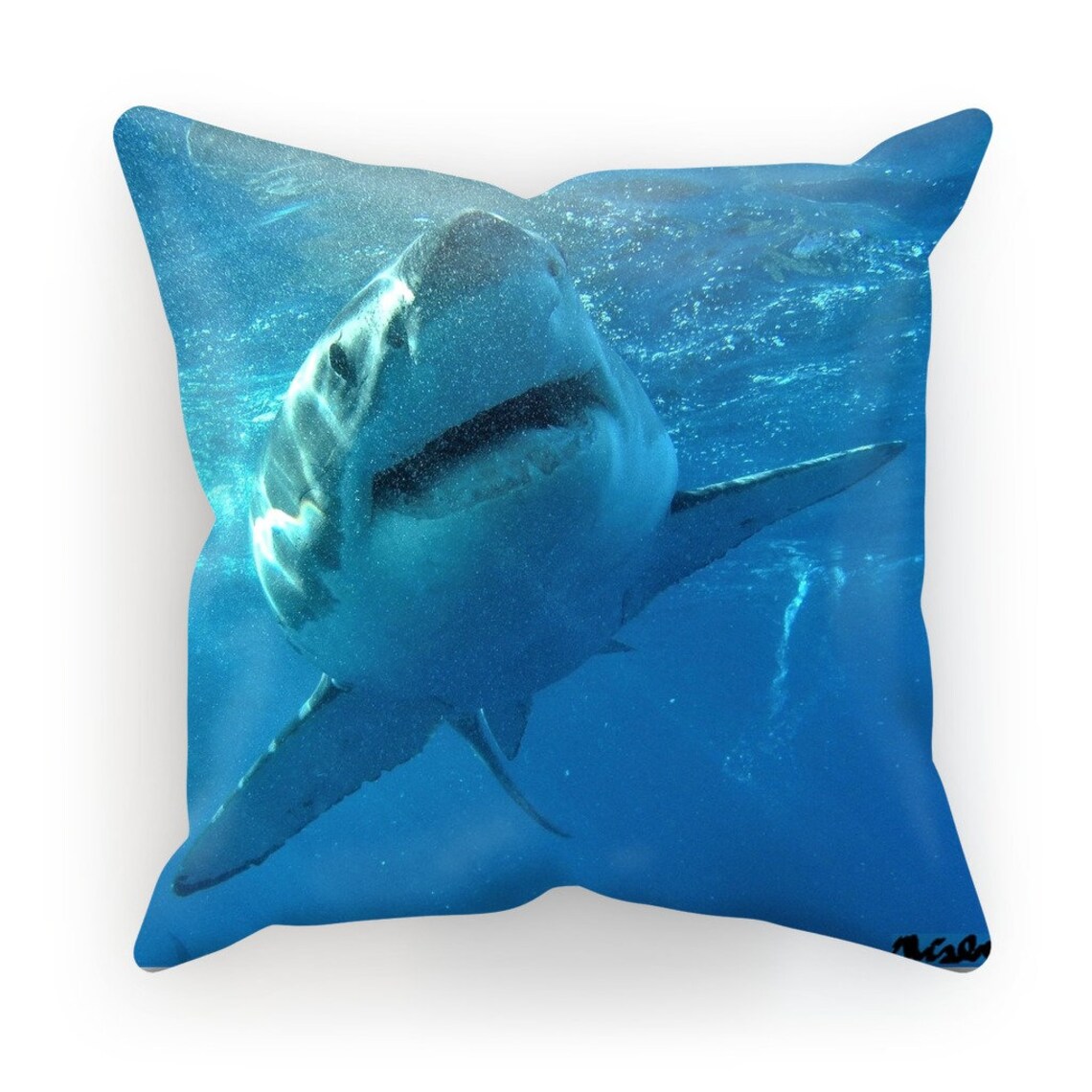 Surrounded by Sharks Throw Pillow/cushion Cover Sublimation Etsy