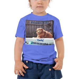 Toddler Short Sleeve Tee - Rescue Pets Collection - "Candy"