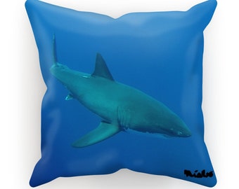 Candy the Great White Shark Throw Pillow/Cushion Cover - Sublimation