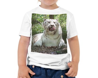 Toddler Short Sleeve Tee - Wally the White Tiger Collection