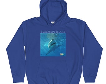 Kids Hoodie Sweatshirt - Omringd door Sharks Collection