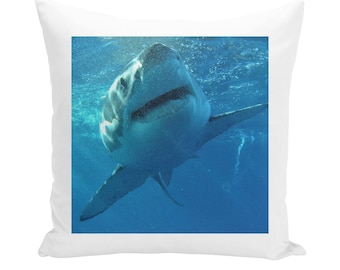Surrounded by Sharks Throw Pillow/Cushion Cover - Sublimation