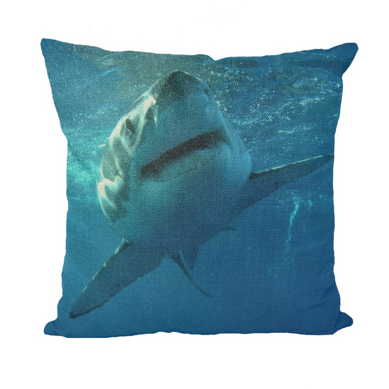 Surrounded by Sharks Throw Pillow/cushion Cover Sublimation Etsy New