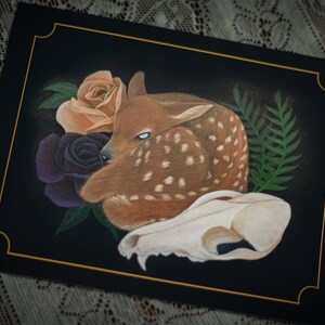 Innocence of Death Art Print - Macabre Decor - Gothic Art - Maximalist Wall Art - Gallery Wall Decor - Oddities Art