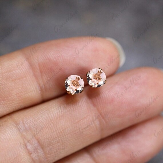 Flower Earrings with Swarovski(R) Crystal Rose Pink Sterling Silver Flower Earrings with Swarovski(R) Crystal Rose Pink Sterling Silver