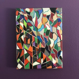 Pinturas abstractas de Halloween y Navidad