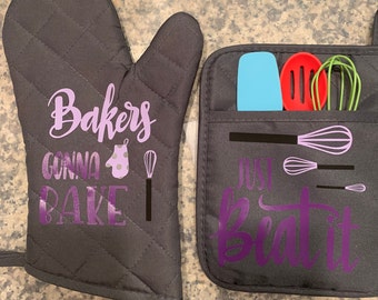 Customized Oven Mitt and Pot Holder