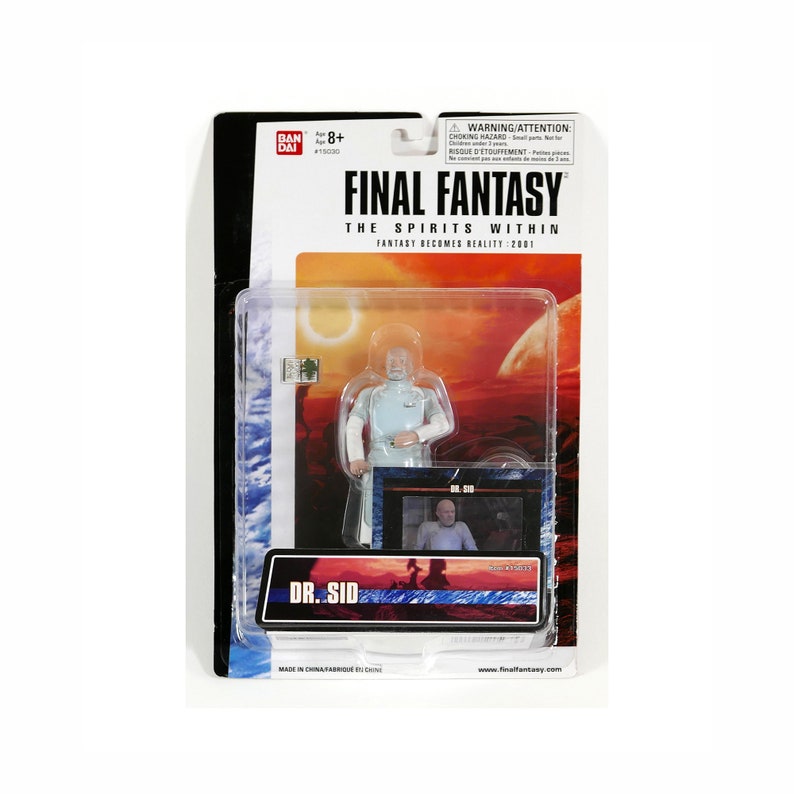 AF FINAL FANTASY : The Spirit Within Dr. Sid Action Figure Square Pictures Studios Bandaï ©2001 image 1