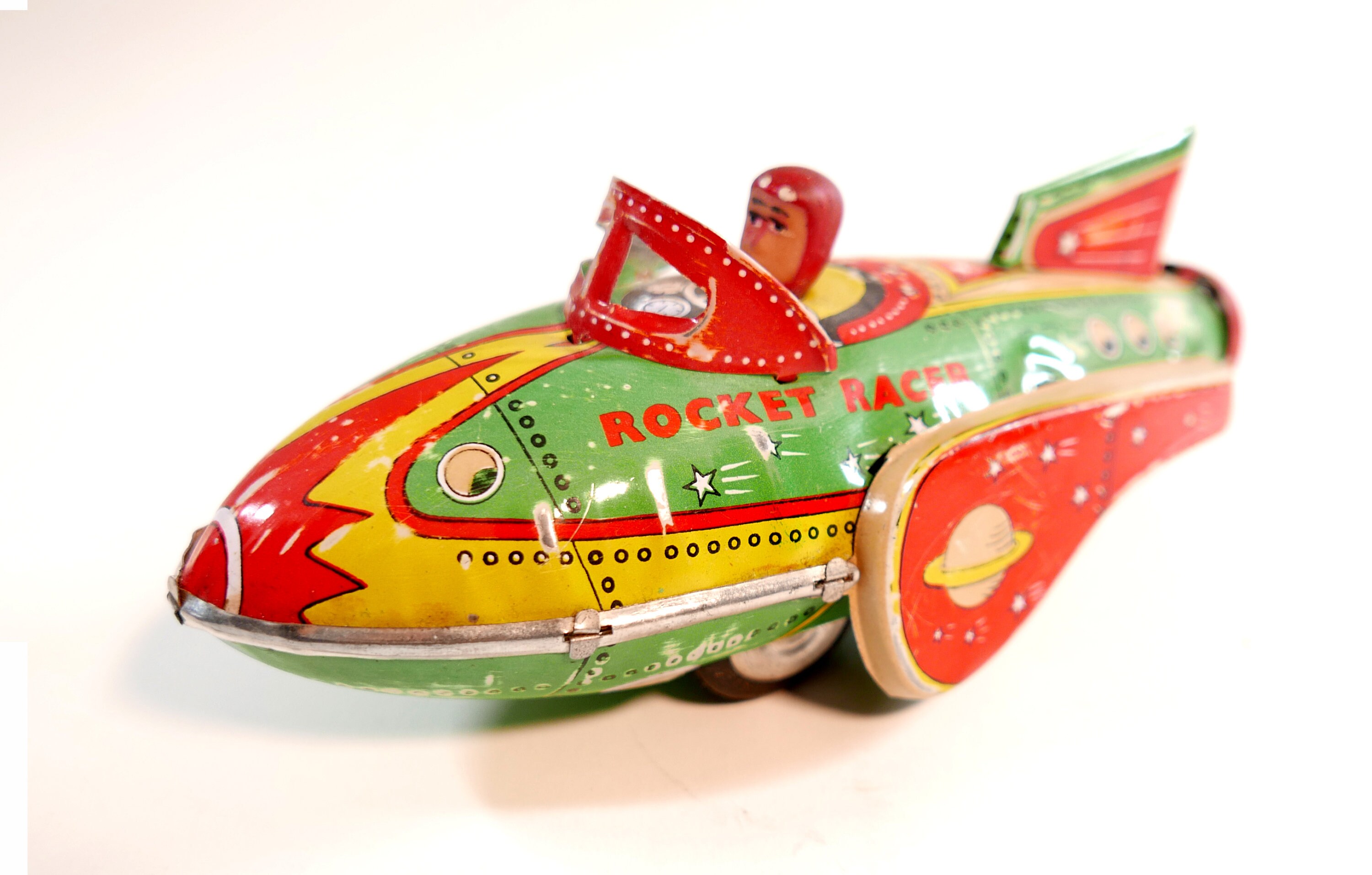 Rocket racer sale tin toy