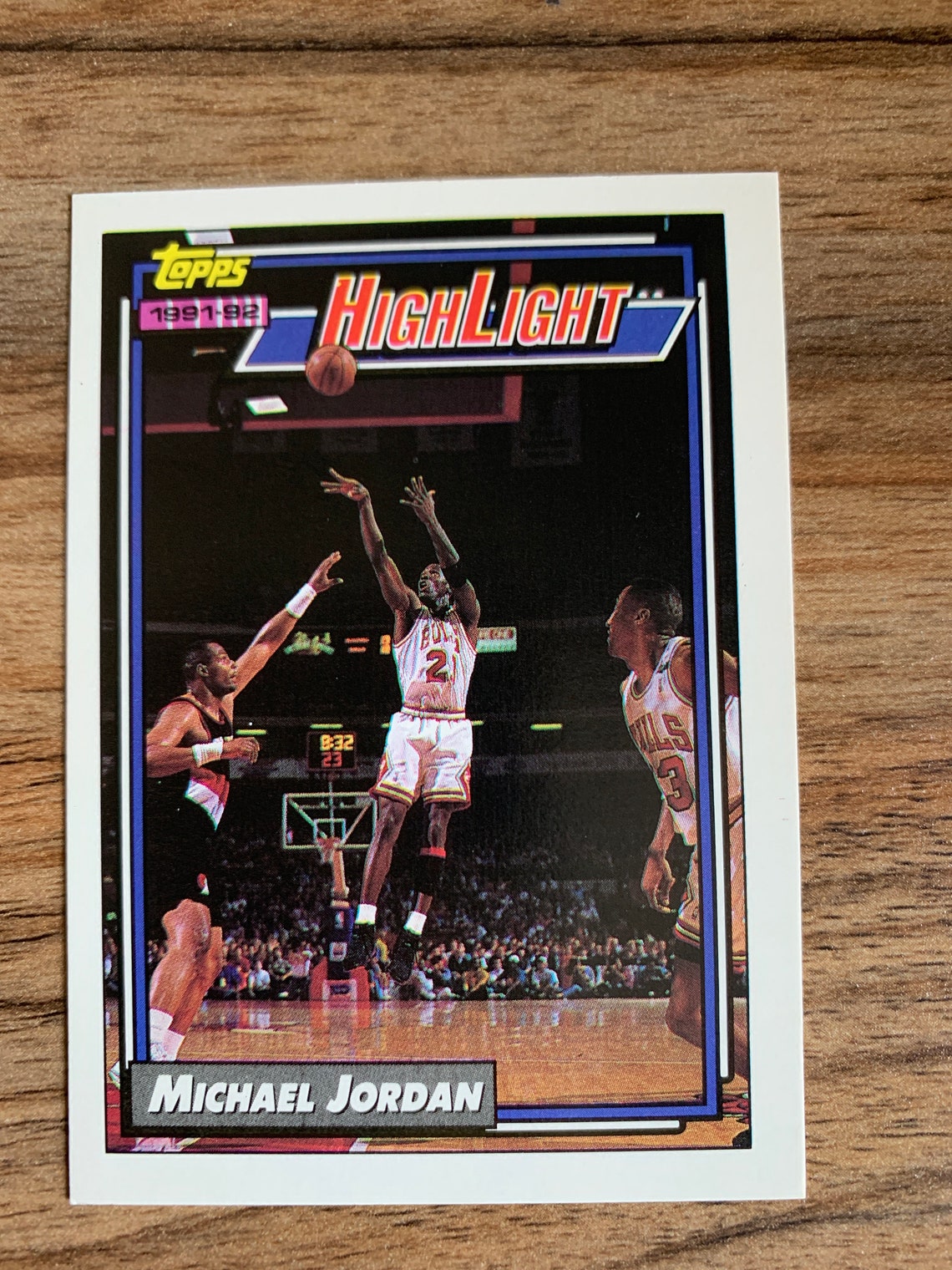 1992 Michael Jordan Topps 3 Highlight Etsy