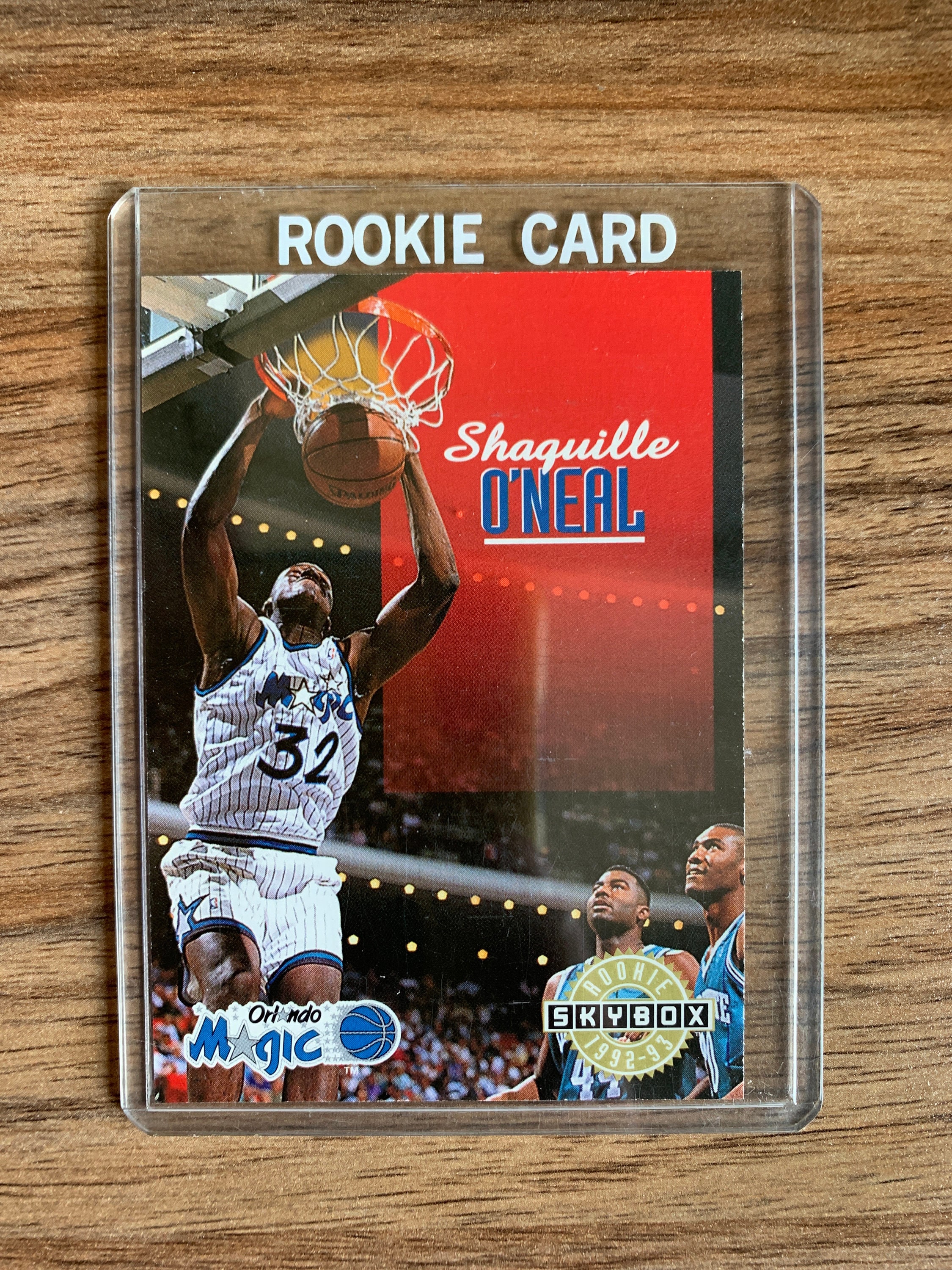 Shaquille O’Neal Rookie Card. Skybox 1992-1993. Card number 382.